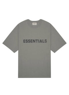 2020SS Short Sleeve FOG Duplex ESSENTIALS Street Trendy Brand All Cotton High Weight T-shirt Cross Border Hot Sale Wood Gray