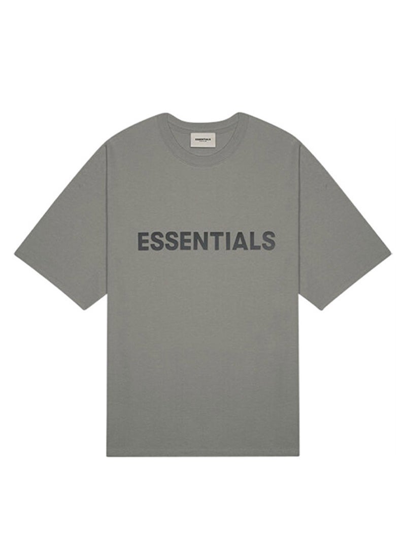 Generic - 2020SS Short Sleeve FOG Duplex ESSENTIALS Street Trendy Brand All Cotton High Weight T-shirt Cross Border Hot Sale Wood Gray - Image 1