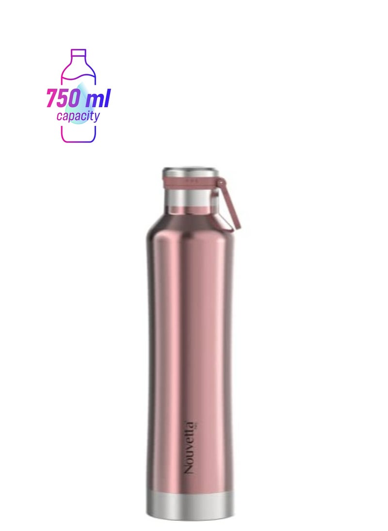 Atlasware Nouvetta Jet Double Wall Stainless Steel Flask Bottle, 750 ml- Pink  - Image 1