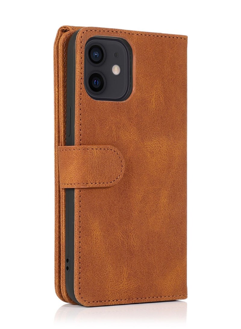 Loquat Suitable For IPhone Card Slot Zipper Leather Case  - Image 2