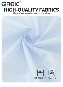 GROIC Disposable Bed Sheets with Flat Sheet,Quilt Cover,and 2 pillow cases,Disposable Fitted Sheets Travel Bedding Cover for Hotel, Disposable Travel Sheet with Quilt Cover and Pillowcase for Travel  - Image 4