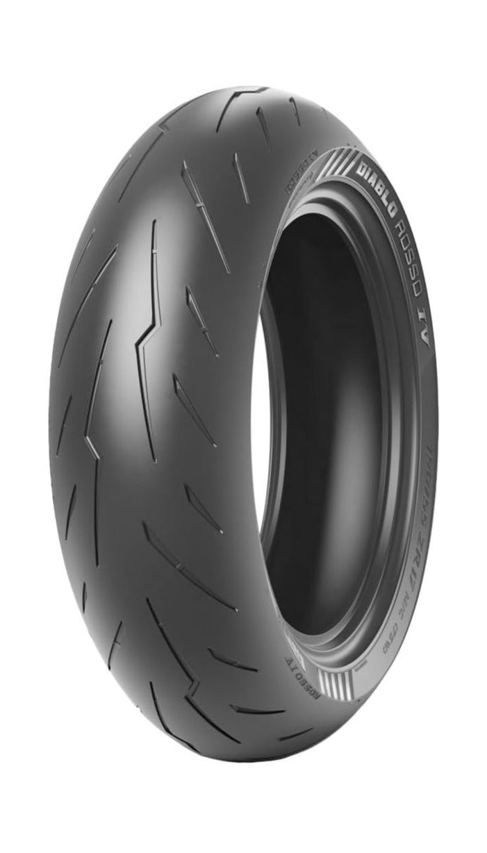 بيريلي إطار Pirelli ديابلو روسو IV كورسا خلفي للدراجات النارية 190/55 ZR17 (75W) بدون أنبوب – سبور راديال - Image 1