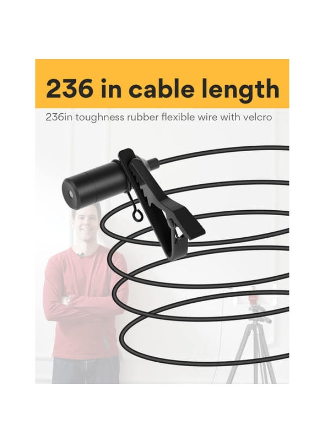 Maono AU-201 Dual Omnidirectional Lavalier Condenser Microphone 6 Meter Cable - Image 5