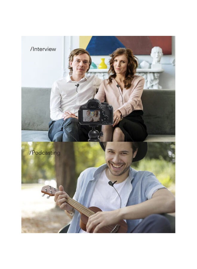 Maono AU-201 Dual Omnidirectional Lavalier Condenser Microphone 6 Meter Cable - Image 4