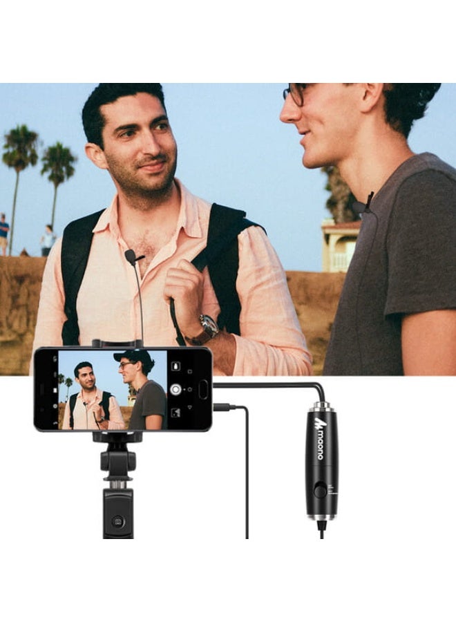 Maono AU-201 Dual Omnidirectional Lavalier Condenser Microphone 6 Meter Cable - Image 2