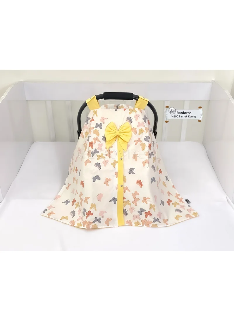 Ebabynest Kelebek Series Yellow Stroller Cover V1