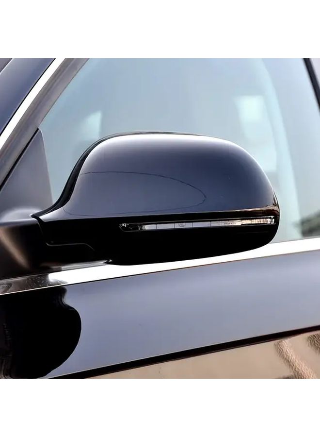 Carbon Fiber Pattern Rearview Mirror Housing Cover For Audi A4 B8 A6 C6 Q3 Scratch Resistant Protective Exterior Mirror Cap Polished Finish Vehicle Specific Fit Elegant Luxury Car Accessory Mirror Protection Sleek Design Durable Cover - Image 4