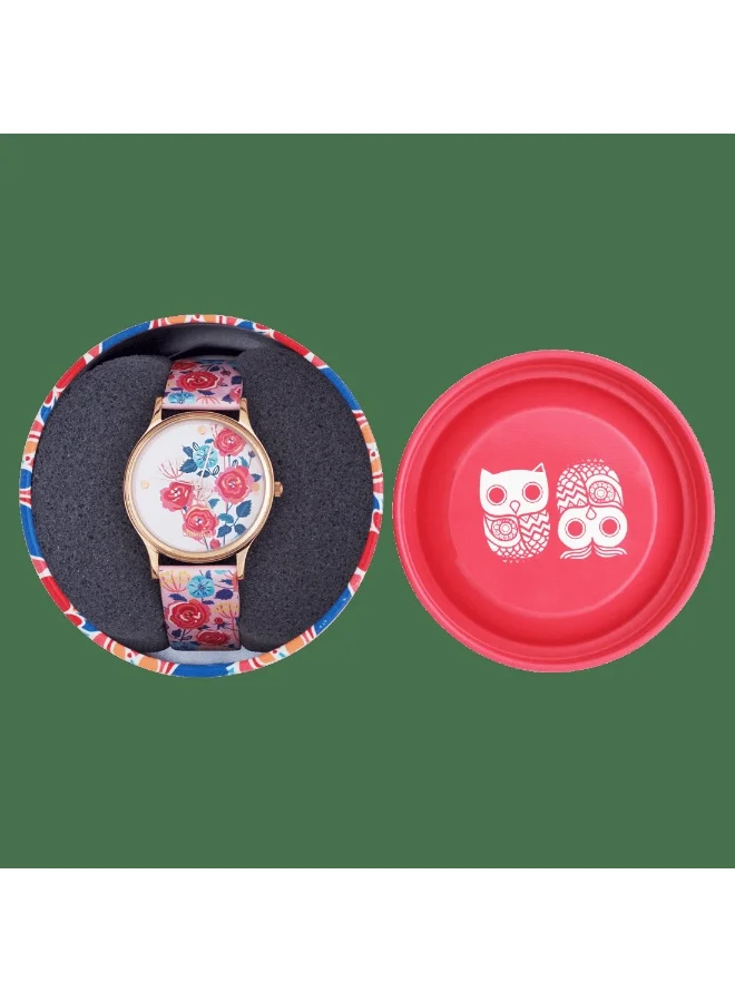Chumbak TEAL BY CHUMBAK Rose Garden Women's Wrist Watch - Pink