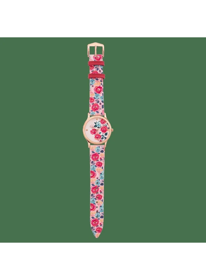 Chumbak TEAL BY CHUMBAK Rose Garden Women's Wrist Watch - Pink