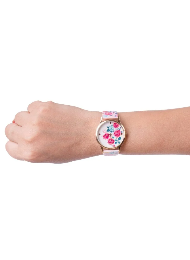 Chumbak TEAL BY CHUMBAK Rose Garden Women's Wrist Watch - Pink