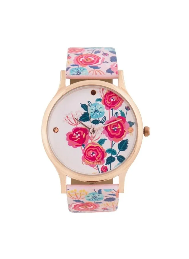 Chumbak TEAL BY CHUMBAK Rose Garden Women's Wrist Watch - Pink