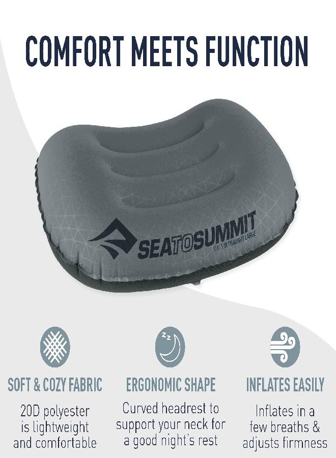 SEA TO SUMMIT To Summit Aeros Ultralight Inflatable Camping And Travel Pillow, Deluxe (22 X 14), Aqua - Image 5