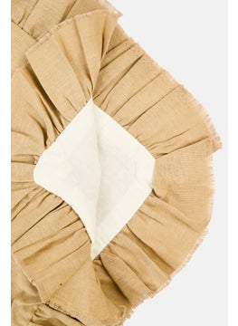 Muy Mucho Ruffle Cushion Cover 45 x 45 cm, Beige  - Image 4