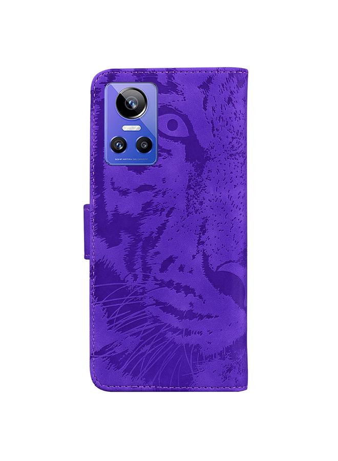 S-TOP Case For OPPO Realme GT Neo3 Tiger Embossing Pattern Leather Phone Case - Image 3