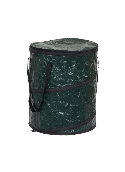Household Essentials Pop Up Hamper Pop Up Camping Trash Can Great for Outdoor or Indoor Use Portable and Collapsible with Zippered Top Green
