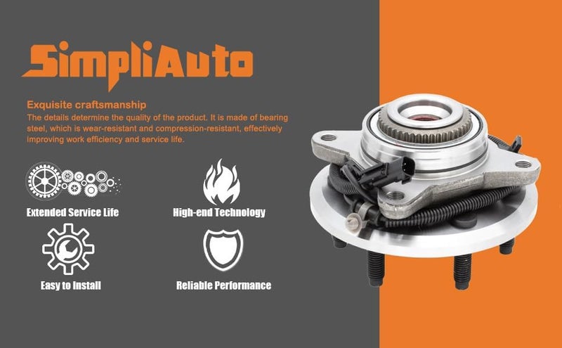 SimpliAuto Front Wheel Hub Bearing Replacement for Ford F150, Expedition, Lincoln Navigator (2011-2014) - Image 4