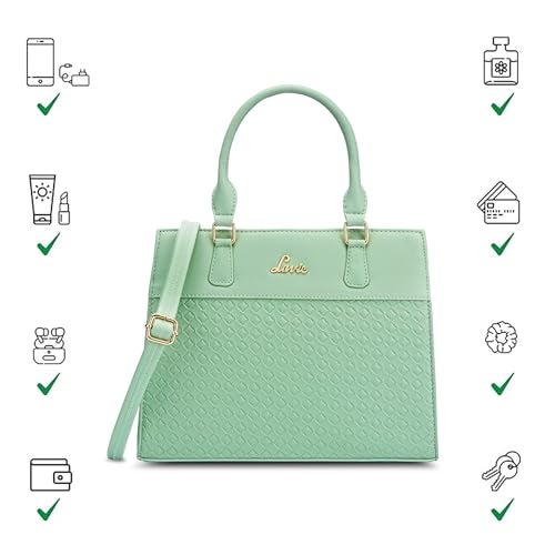 Lavie Women's Bot Zeline Solid Satchel Bag for Women | Satchel Handbag for Work | Ladies purse | Stylish Shoulder Bag | Gift for Women - Image 5