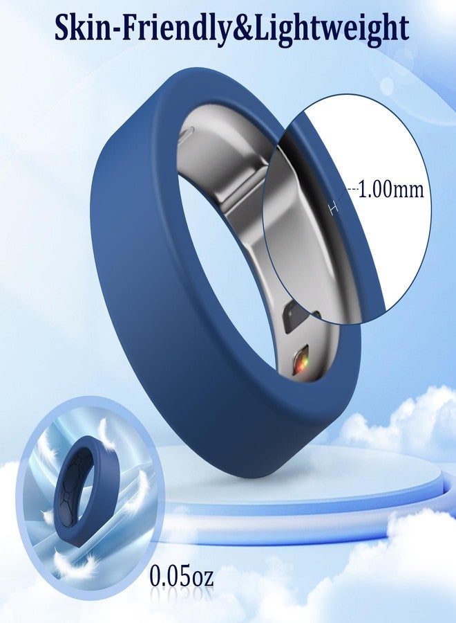 YWXTW [عبوة من 12 غطاء خاتم لخواتم Oura Ring 3/4/Samsung Ring/Ultrahuman Ring، [تصميم مُحسّن مضاد للانزلاق] واقي خاتم سيليكون مضاد للخدش بنسيج معيني للرجال والنساء، متعدد الألوان - براءة اختراع قيد الانتظار - Image 5