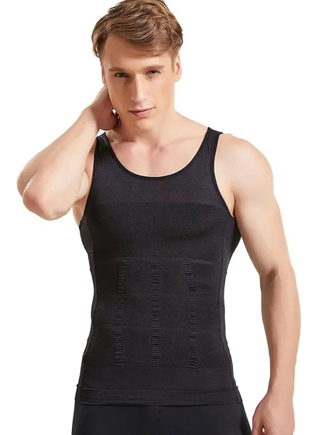 Hepsine Rakip Competing All Men's Corset Undershirt, Belly Tightener, Slim Shower, 1 Size Thin