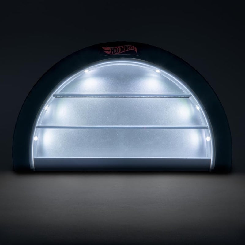 Paladone Hot Wheels Display Case Light - Officially Licensed Mattel Merchandise, Light Up Case Holds 8 Cars, Wheel Shaped Wall Moutable or Freestanding, Gift for Collectors - Image 4