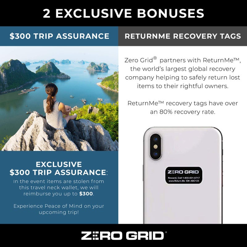 Zero Grid Hidden Bra Wallet - Travel Pouch & Secret Pocket for Passport, Money & Valuables - Undercover Bra Stash Fits All Bra Sizes - Image 5