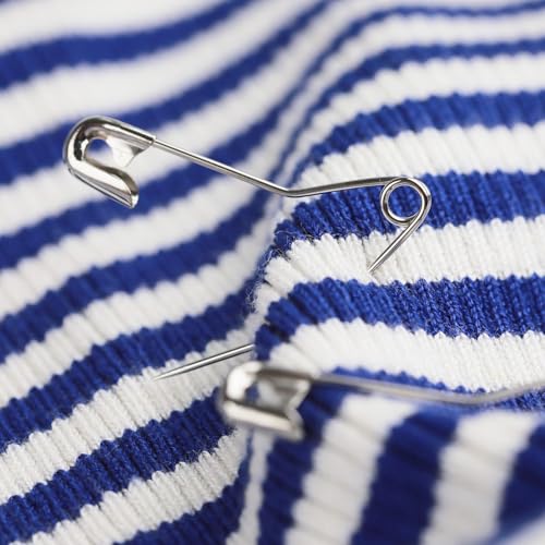 MASONEE 100 Pack Curved Safety Pins for Quilting Basting Pins 54mm/2.0inch Quilting Safety Pins Stainless Steel Quilting Pins - Image 3
