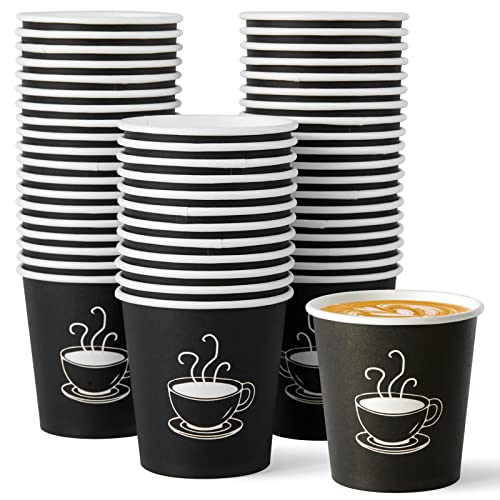TV TOPVALUE 600 Pack 4 oz Paper Cups Small Disposable Coffee Cups Paper Espresso Cups HotCold Drinking Cups for Party Picnic Travel and Events