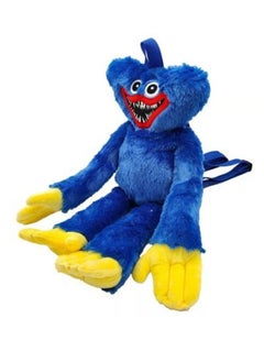 Y&D Plush Backpack Huggy Wuggy Poppy Toy Big Soft Stuffed Horror Cute Funny Cartoon Bag For Kids(Blue)  - Image 3