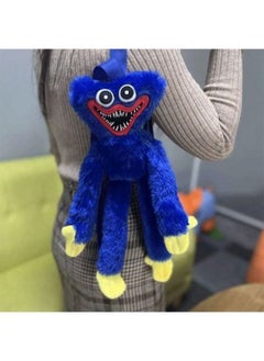 Y&D Plush Backpack Huggy Wuggy Poppy Toy Big Soft Stuffed Horror Cute Funny Cartoon Bag For Kids(Blue)  - Image 5