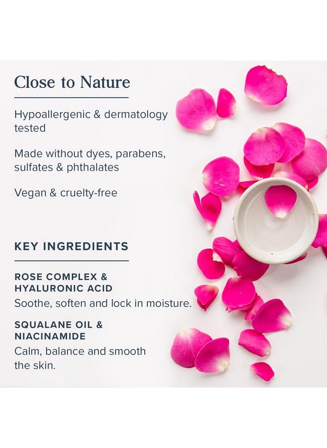 Heritage Store - HERITAGE STORE Rosewater Facial Moisturizer - Soothing Gel Cream w/Rose Complex, Niacinamide and Hyaluronic Acid - Dry to Combination Skin - Hypoallergenic, Vegan, Cruelty Free, 60-Day Guarantee, 2oz - Image 1