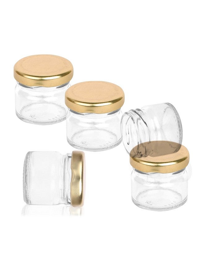 Pure Source India Pure Source India Round Mini Glass Jar Container With Metal Airtight Cap - 20 Gram, 50 Pieces, Clear - Image 3