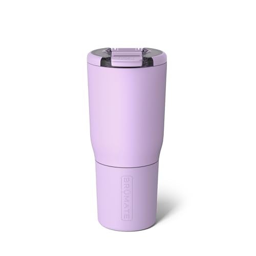 BrÃ¼Mate BrüMate Nav 25oz 100% Leak Proof Insulated Travel Tumbler with Magnetic BevLock™ Lid - Double Wall Cup-Holder Friendly Stainless Steel Mug (Lavender) - Image 1