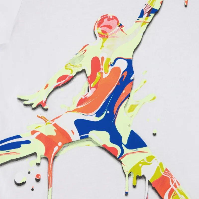 Jordan Black Kids' Super Splash Paint Spill T-Shirt  | Best Price UAE
