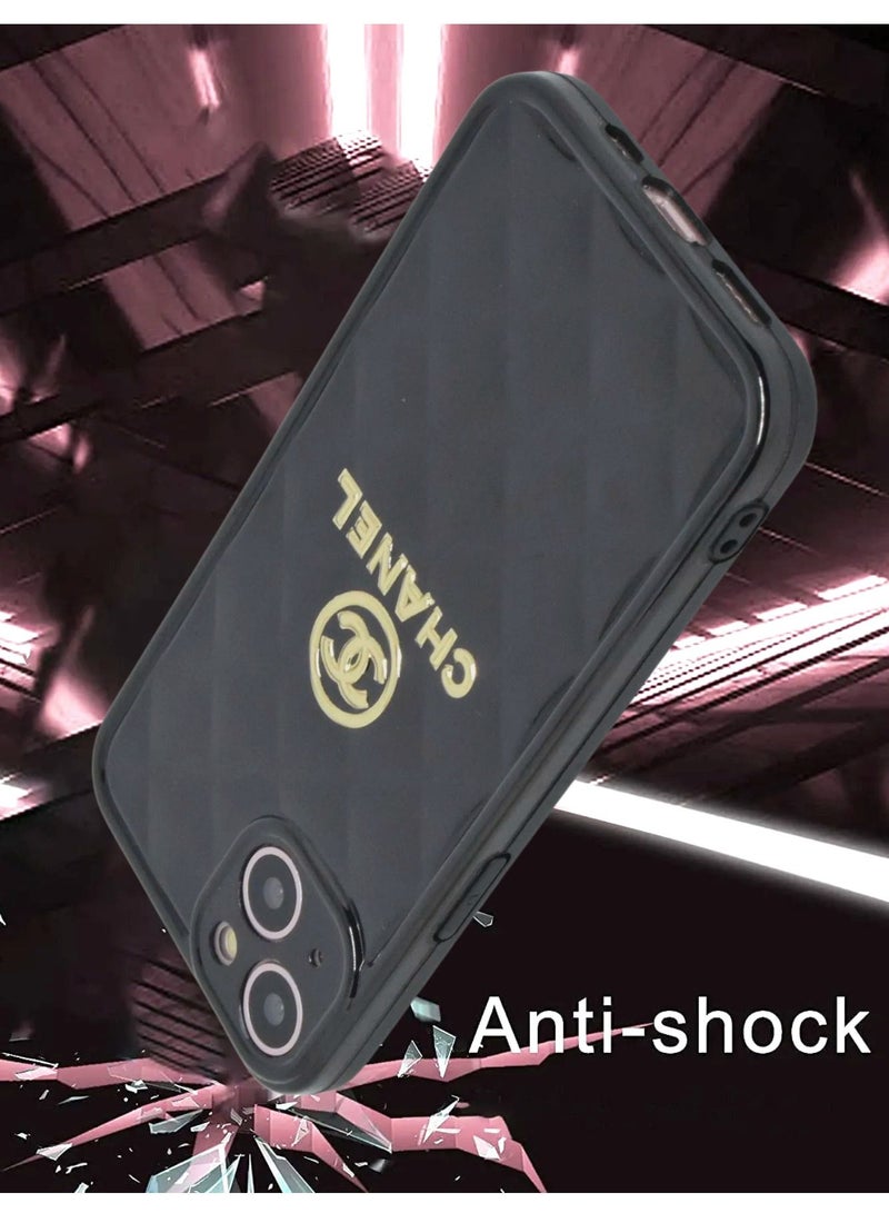 vesus iPhone 13 Case 6.1 Inch Luxury Design Camera Protection Silicone Back Cover - Image 3