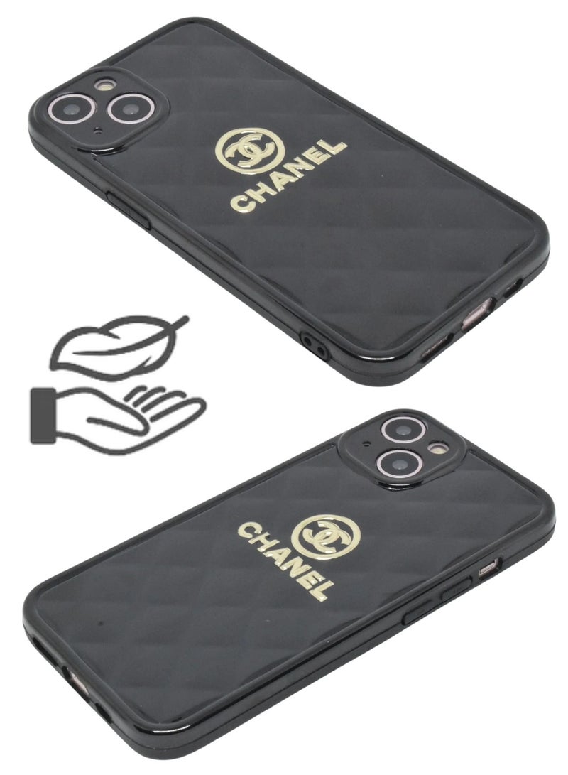 vesus iPhone 13 Case 6.1 Inch Luxury Design Camera Protection Silicone Back Cover - Image 2