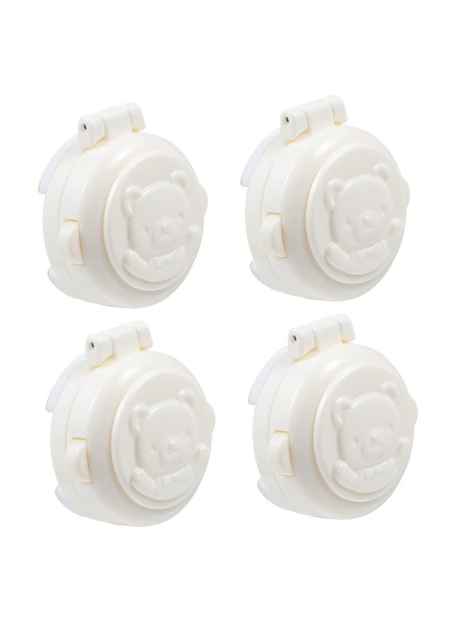 4pcs Protection Cap Child Locks Kids Appliances Stovetop Protector Washing Machine Child Proof Washer Child Lock Stove Knob Guard Button Protective Covers Oven - Image 1