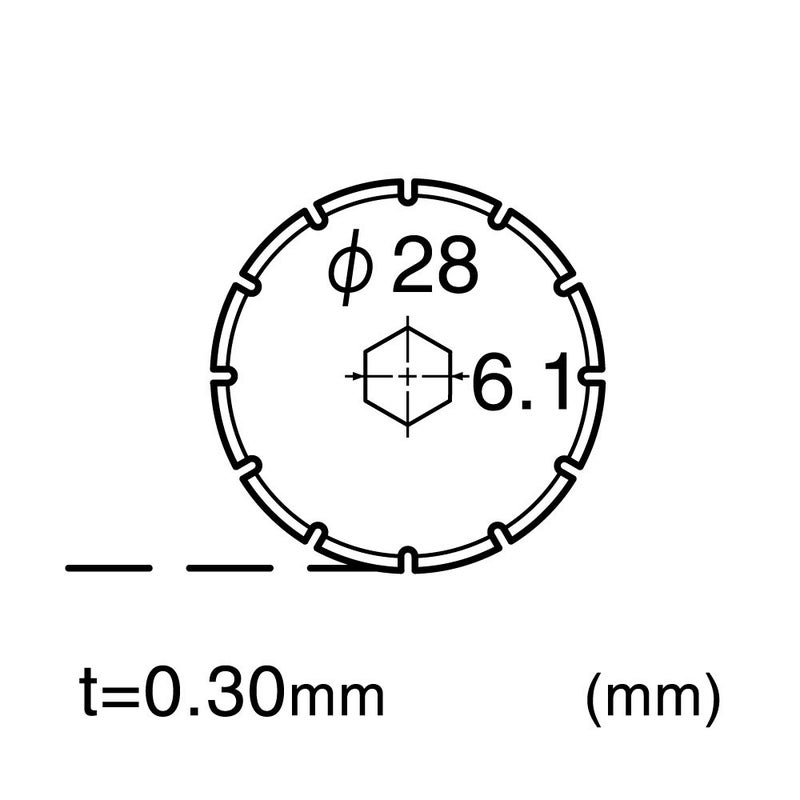 NT Cutter 28mm Rotary Perforating Blades for Rotary Cutter, 2-Blade/Pack, 1 Pack (BS-28P) - Image 3