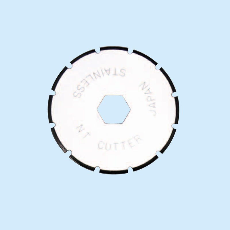 NT Cutter 28mm Rotary Perforating Blades for Rotary Cutter, 2-Blade/Pack, 1 Pack (BS-28P) - Image 2