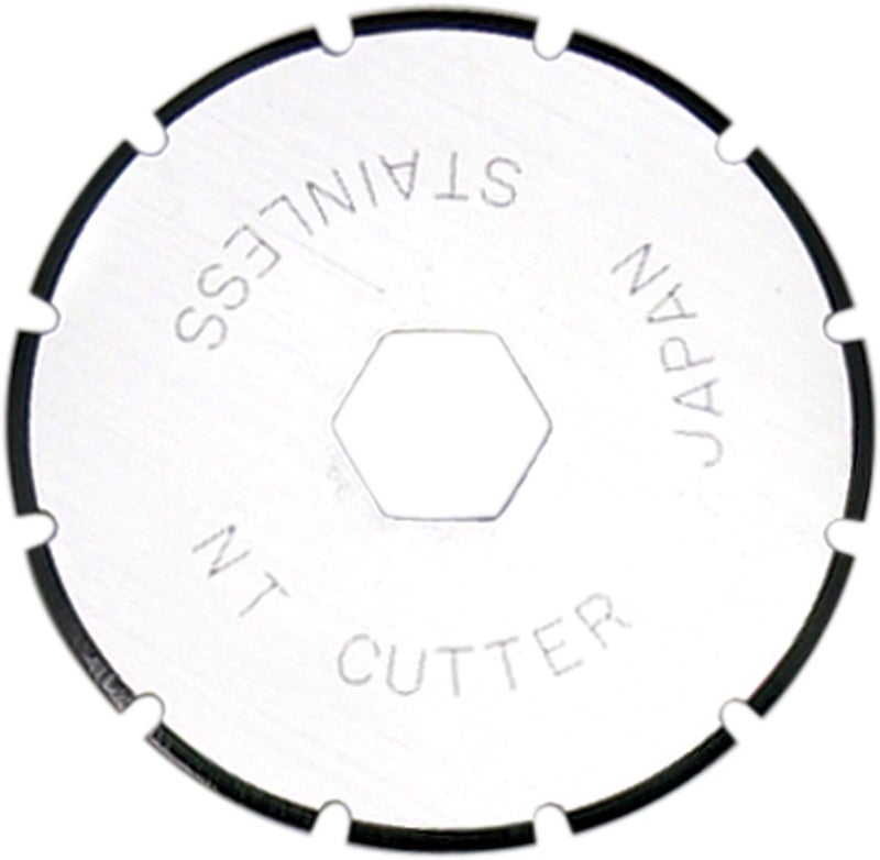 NT Cutter 28mm Rotary Perforating Blades for Rotary Cutter, 2-Blade/Pack, 1 Pack (BS-28P) - Image 1