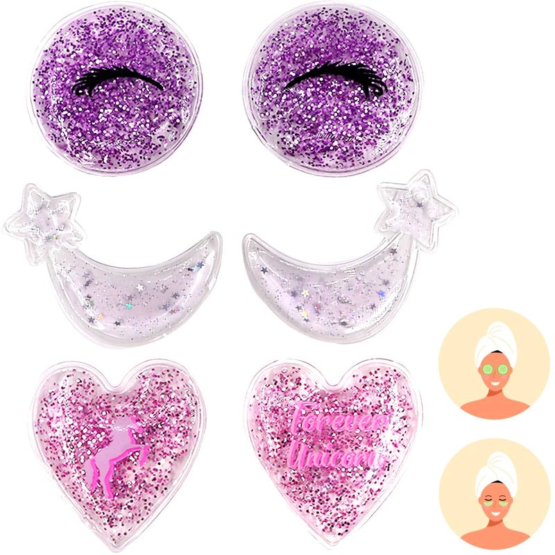 coldchill Gel Eye Ice Pack Cooling Eye Pad Cooling Eye Masks Hot Cold Treatment for Eye Strain Eye Swelling Eye Redness Puffy Eyes Dark Circles Smooth Fine Lines and Eye Recover Surgery 6 PCS