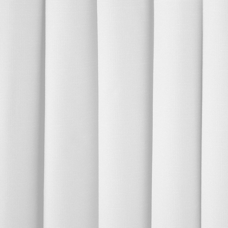 إكليبس Eclipse Kendall Modern Blackout Thermal Rod Pocket Window Starting لغرفة النوم أو غرفة المعيشة (لوحة واحدة) 42 في × 84 باللون الأبيض - Image 4