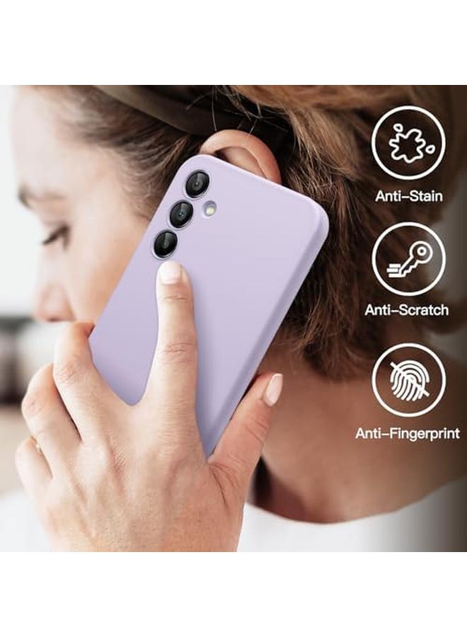 جراب رفيع مناسب لهاتف Samsung Galaxy A15 5G 4G مقاس 6.5 بوصة مصنوع من مادة TPU الناعمة وغطاء حماية رفيع مع لمسة نهائية غير لامعة مقاوم للصدمات باللون البنفسجي