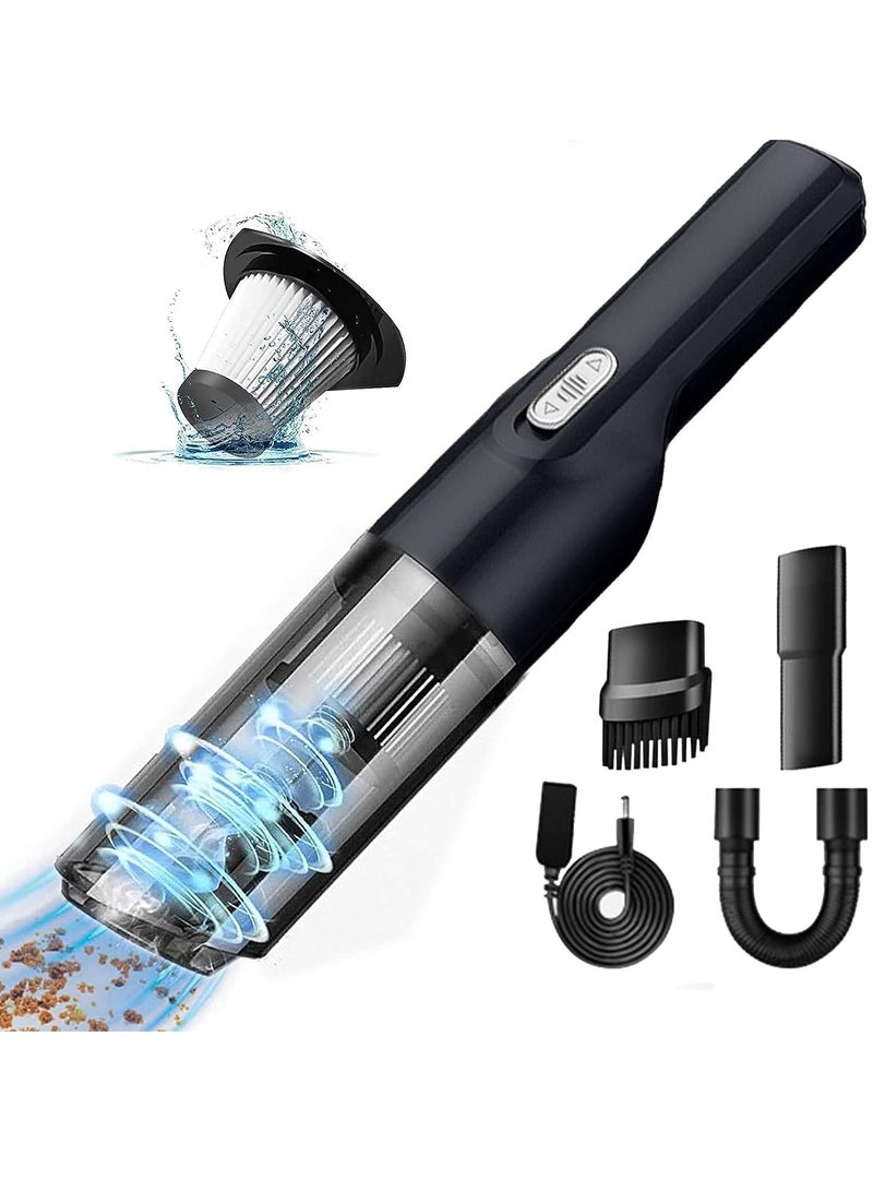 general Car Vacuum Cleaner Mini Handheld Vacuum Cleaner Cordless 10000Pa 120W Powerful Rechargeable Lightweight Wet and Dry Portable Vacuum Cleaner for Home Car Dust Pet Hair - Image 1
