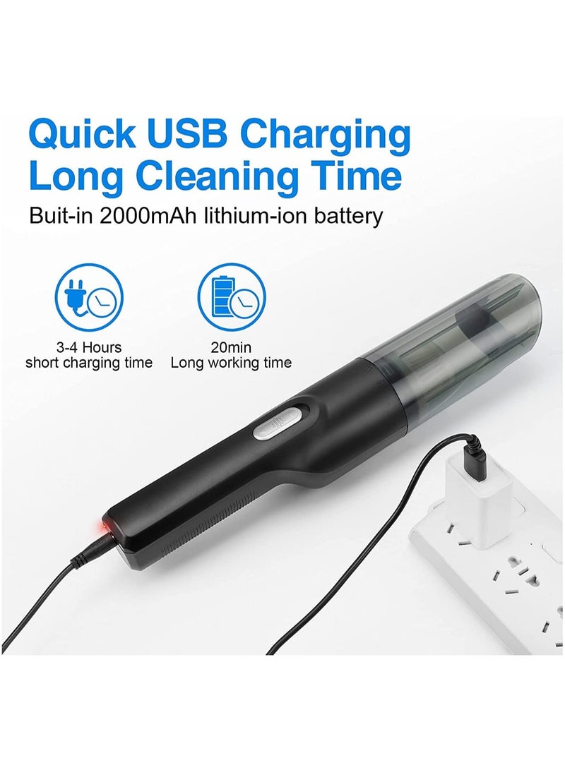 general Car Vacuum Cleaner Mini Handheld Vacuum Cleaner Cordless 10000Pa 120W Powerful Rechargeable Lightweight Wet and Dry Portable Vacuum Cleaner for Home Car Dust Pet Hair - Image 5
