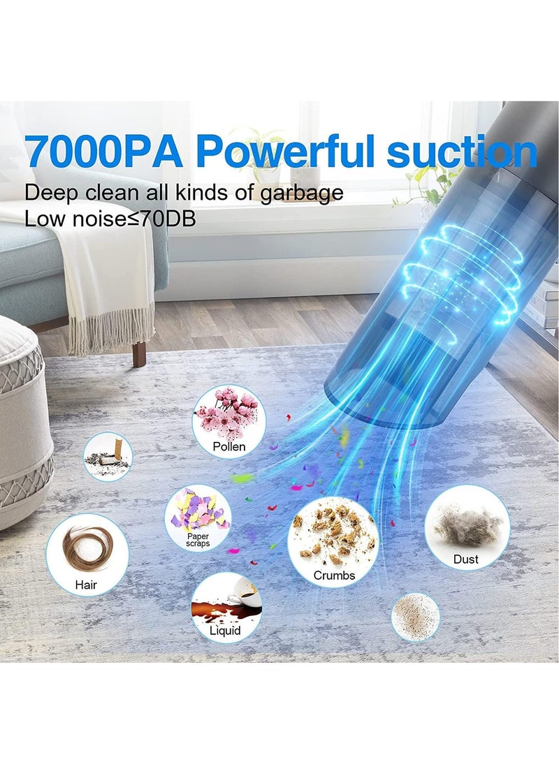 general Car Vacuum Cleaner Mini Handheld Vacuum Cleaner Cordless 10000Pa 120W Powerful Rechargeable Lightweight Wet and Dry Portable Vacuum Cleaner for Home Car Dust Pet Hair - Image 2