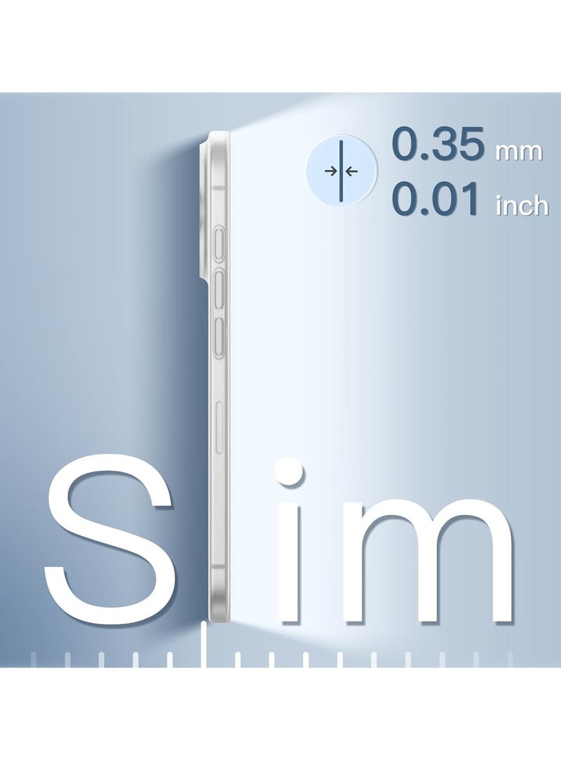 JAJEEK Ultra Slim Case for iPhone 16 Pro 6.3 Inch – 0.35mm Thin Lightweight Matte Finish PP Hard Case, Full Camera Lens Protection, Minimalist Design, Shockproof and Scratch-Resistant, Durable iPhone Cover - Image 3