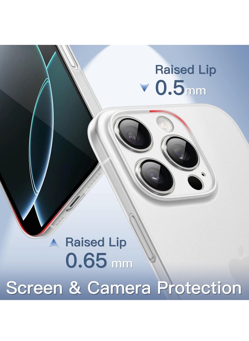 JAJEEK Ultra Slim Case for iPhone 16 Pro 6.3 Inch – 0.35mm Thin Lightweight Matte Finish PP Hard Case, Full Camera Lens Protection, Minimalist Design, Shockproof and Scratch-Resistant, Durable iPhone Cover - Image 4