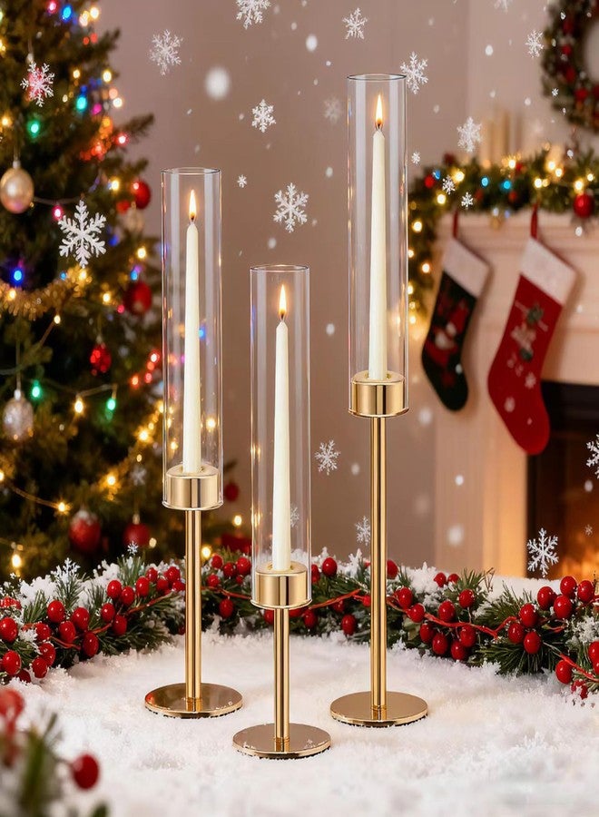 EAST FLAME Gold Candlestick Holders Set of 6 - Tall Candle Sticks Holder Decor - Vintage Centerpiece Table Decorations - Dining Room Decor - Candle Holder Decor - Wedding Decorations - Home Decor Aesthetic Gift - Image 2