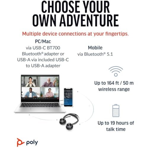 Poly Voyager Focus 2 Headset - Image 5