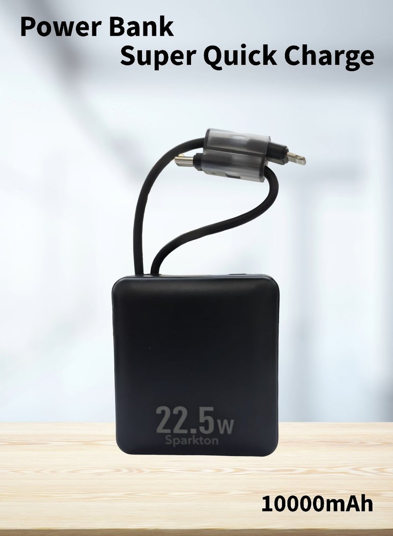 Sparkton 22.5W Super Quick Charge Power Bank 10000mAh Portable Charger with Dual USB Ports Fast Charging for Phones iPhone  More. - Image 3
